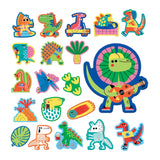 Mudpuppy Rub-a-Dub Dinos Stickable Foam Bath Shapes