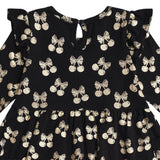 Huxbaby Cherry Pie Dress ~ Black/Gold