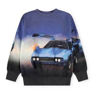 Molo Mattis Sweatshirt ~ Car Blue