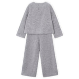 Mayoral Girls Knit Top & Pants Set ~ Mixed Grey