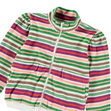 Molo Malika Velour Zip Sweatshirt ~ Exotic Stripe