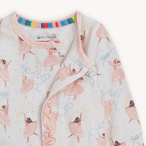 Magnetic Me Modal Ruffle Footie ~ Pretty Pliés