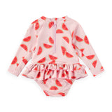 Molo Baby Narice Swimsuit w/ Ruffle ~ Melon Pink