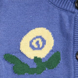 Bobo Choses Baby Stamp Bloom Cardigan ~ Purple
