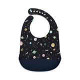 Loulou Lollipop Silicone Bib ~ Printed Planets