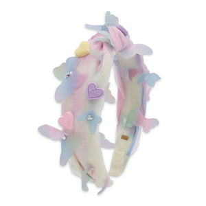 Bari Lynn 3d Butterfly Love Heart Knot Headband