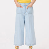 Molo Adionella Wide Leg Jeans 7-12 ~ Bleached Drapy