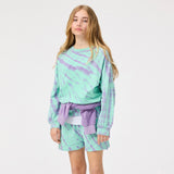 Molo Marika Sweatshirt & Akima Shorts Set ~ Ocean Tie Dye