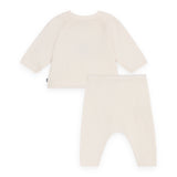 Petit Bateau Knit Anchor Sweater & Pants Set ~ White