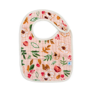 Little Unicorn Cotton Muslin Classic Bib 3 Pack ~ Vintage Floral Set