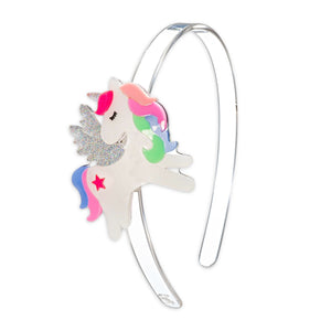 Lilies & Roses Pastel Glitter Unicorn Headband