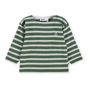 Molo Baby Edarko l/s Top & Saxon Soft Pants Set ~ Pine Stripe