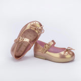 Mini Melissa Sweet Love Bow Shoes ~ Golden Pink