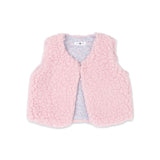 Petite Hailey Baby Nari Sherpa Teddy Vest ~ Pink