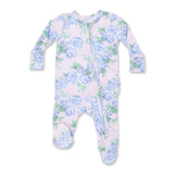 Angel Dear 2 Way Zipper Ruffle Back Footie ~ Hydrangeas