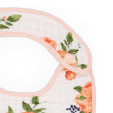 Little Unicorn Cotton Muslin Classic Bib 3 Pack ~ Watercolor Roses