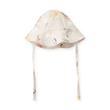 Elegant Baby Muslin Sun Hat ~ Seaside Safari