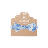 Angel Dear Muslin Headband ~ Roses in Blue