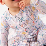 Magnetic Me Modal Ruffle Footie ~ Shroom & Bloom