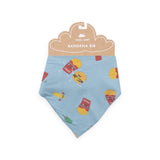 Angel Dear Bandana Bib ~ Fast Food Blue