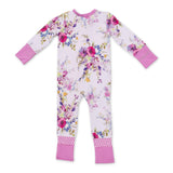 Angel Dear 2 Way Zipper Convertible Romper ~ Dahlia Floral