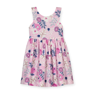 Mayoral Girls Sleeveless Printed Dress ~ Mauve/Floral
