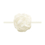 Baby Bling Silk Ruffle Flower Skinny Headband
