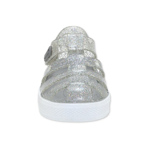 Robeez Elite Glitz Jelly Sandal ~ Silver Glitter