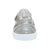 Robeez Elite Glitz Jelly Sandal ~ Silver Glitter
