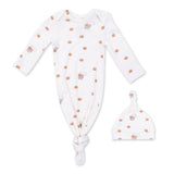 Angel Dear Knotted Ribbed Gown & Hat Set ~ Mini Basketballs