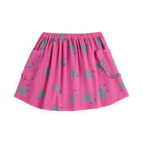 Bobo Choses Funny Snail Woven Blouse & Skirt Set ~ Fuchsia