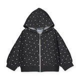Mayoral Baby Girl Stars Zip Hoodie, l/s Tee & Sweatpants Set ~ Heathered Lead
