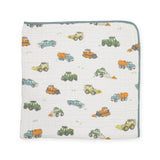 Little Unicorn Cotton Muslin Quilt ~ Work Trucks