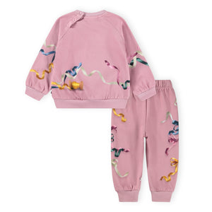 Molo Baby Disc Sweatshirt & Simeon Sweatpants Set ~ Ribbon Play