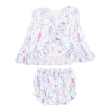 Angel Dear Ruffle Back Top & Bloomer Set ~ Ribbon Bouquets