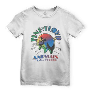 Junk Food Kids Pink Floyd Animals Tee ~ Vintage White