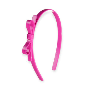 Lilies & Roses Thin Bow Headband ~ Pink