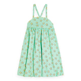 Stella McCartney Girls Starfish Tencel Scalloped Dress ~ Green