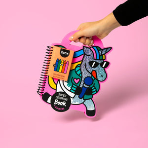 Omy Super Coloring & Sticker Book ~ Unicorn