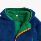 Magnetic Me Sherpa Jacket w/ Piping ~ Hudson Bay Blue/Green