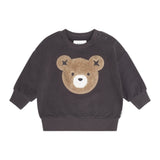Huxbaby Furry Huxbear Sweatshirt & Sweatpants Set ~ Soft Black