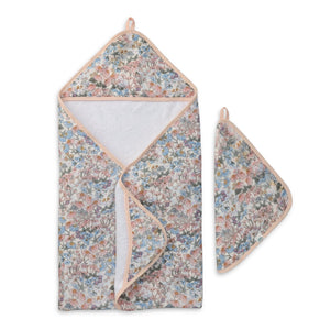 Loulou Lollipop Hooded Towel Set ~ English Garden