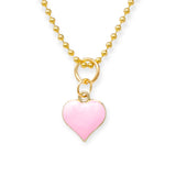 Tiny Treats & Zomi Gems Pink Heart Charm Necklace