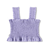 Molo Rolfia Smocked Top 7-12 ~ Cool Lilac