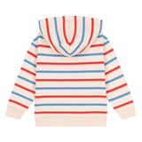 Petit Bateau Boys Multi Color Striped Hoodie ~ Cream Multi