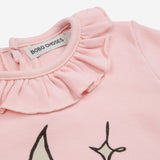 Bobo Choses Baby Beneath The Moon Ruffle Onesie & Printed Leggings Set ~ Light Pink