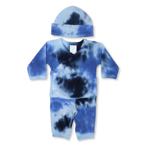 Baby Steps Tie Dye 3pc Kimono Set ~ Harper