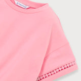 Mayoral Girls Tie Front s/s Top ~ Candy