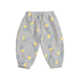 Bobo Choses Baby Pixel Abduction Print Sweatshirt & Sweatpants Set ~ Light Heather Grey