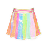 Baby Sara Shooting Star Smocked Tank Top & Sequin Skirt Set 7-12 ~ Pink Multi